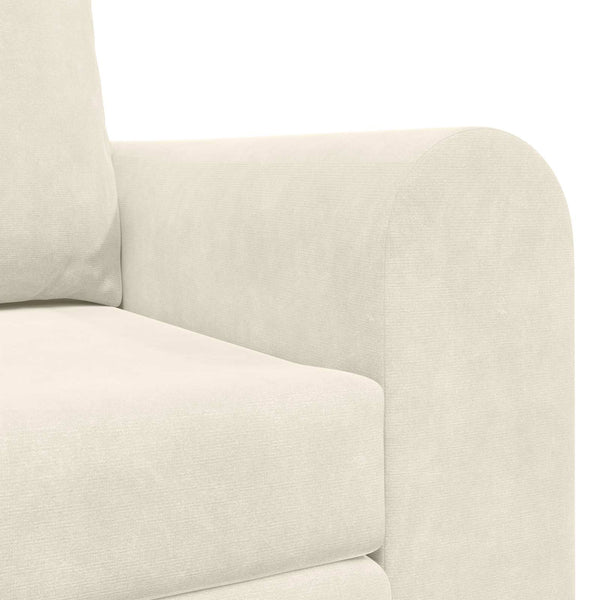 vidaXL Canapé-lit crème 148 x 71 x 83 cm velours
