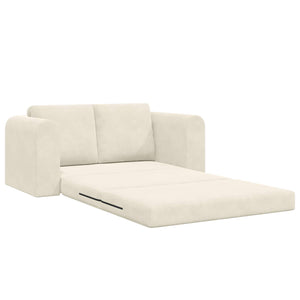 vidaXL Canapé-lit crème 148 x 71 x 83 cm velours