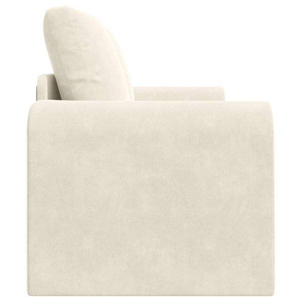 vidaXL Canapé-lit crème 148 x 71 x 83 cm velours