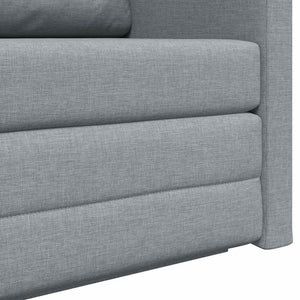 Schlafsofa 110cm Hellgrau Stoff