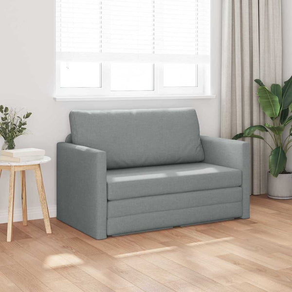 Schlafsofa 110cm Hellgrau Stoff
