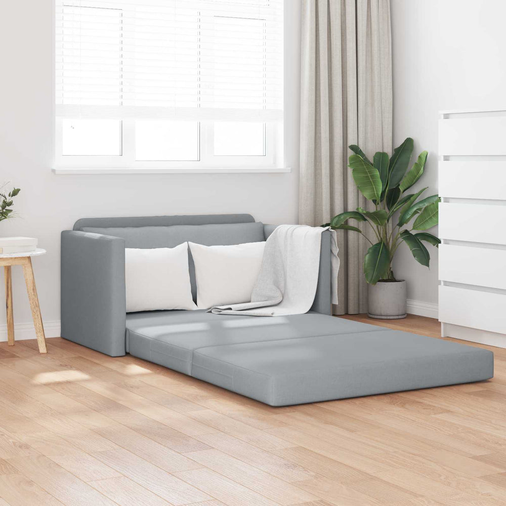 Schlafsofa 110cm Hellgrau Stoff