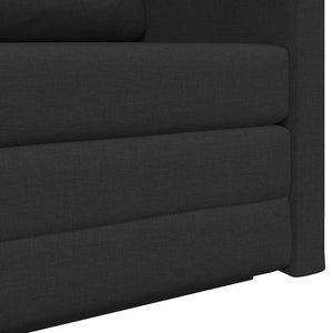 vidaXL Canapé-lit 110 cm Noir Tissu