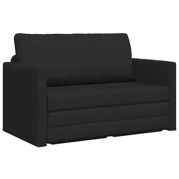 vidaXL Canapé-lit 110 cm Noir Tissu