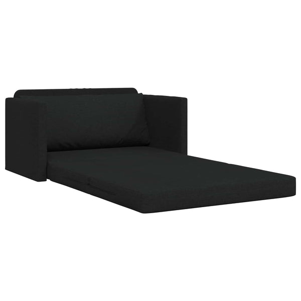 vidaXL Canapé-lit 110 cm Noir Tissu