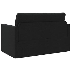 vidaXL Canapé-lit 110 cm Noir Tissu