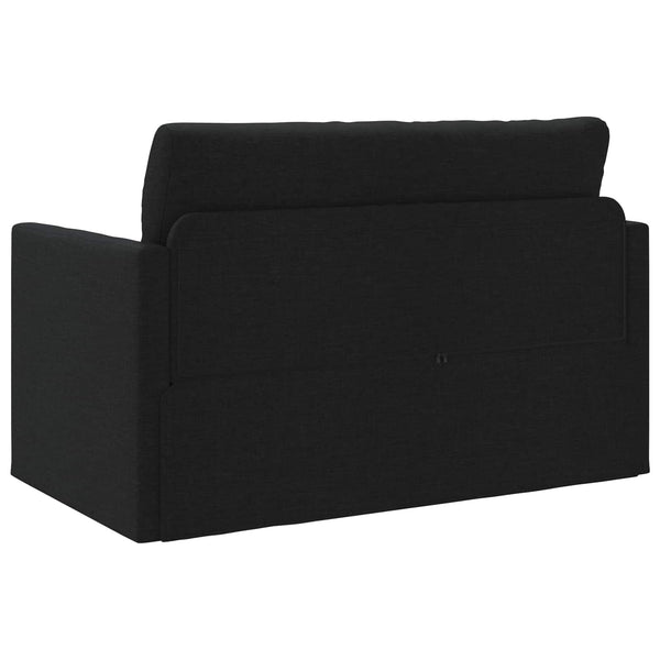 vidaXL Canapé-lit 110 cm Noir Tissu