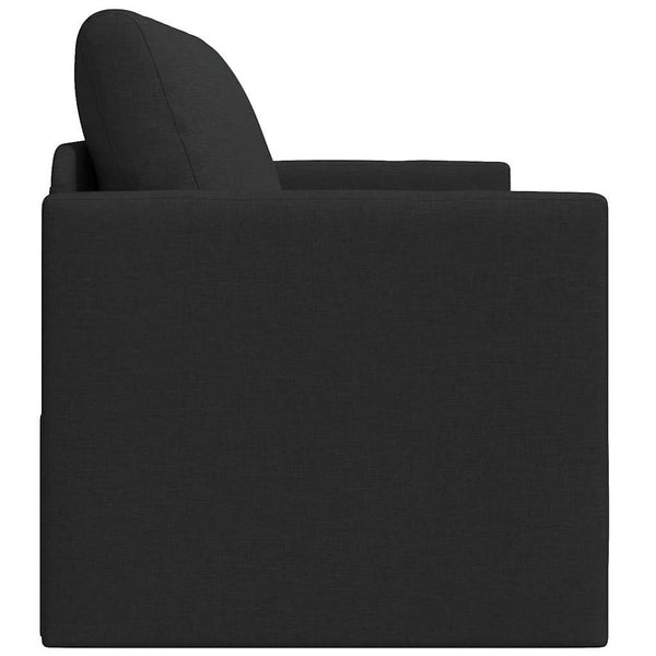 vidaXL Canapé-lit 110 cm Noir Tissu