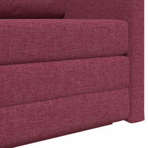 Schlafsofa Weinrot 110cm