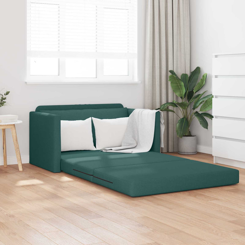 Schlafsofa 110cm Dunkelgrün Stoff