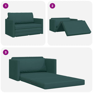 Schlafsofa 110cm Dunkelgrün Stoff
