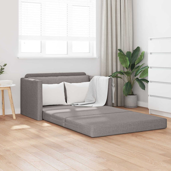 Schlafsofa 110cm Taupe Stoff