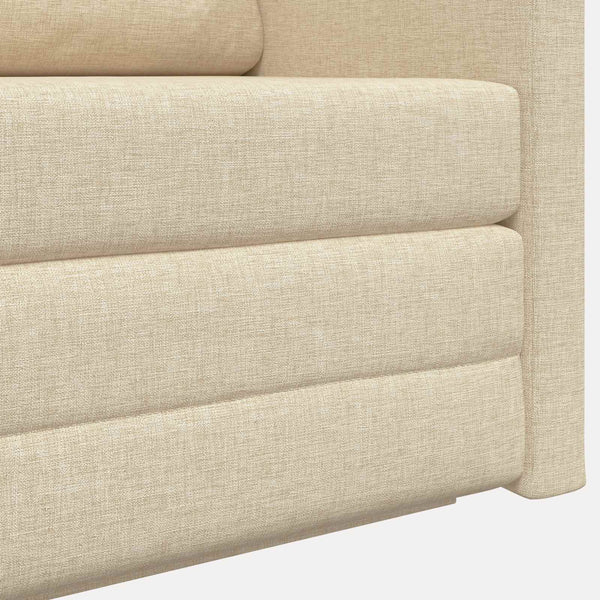 Schlafsofa 110cm Creme Stoff