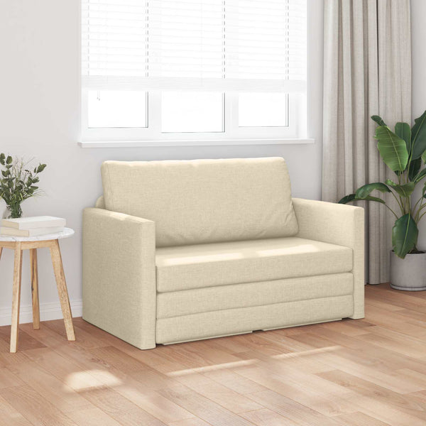 Schlafsofa 110cm Creme Stoff