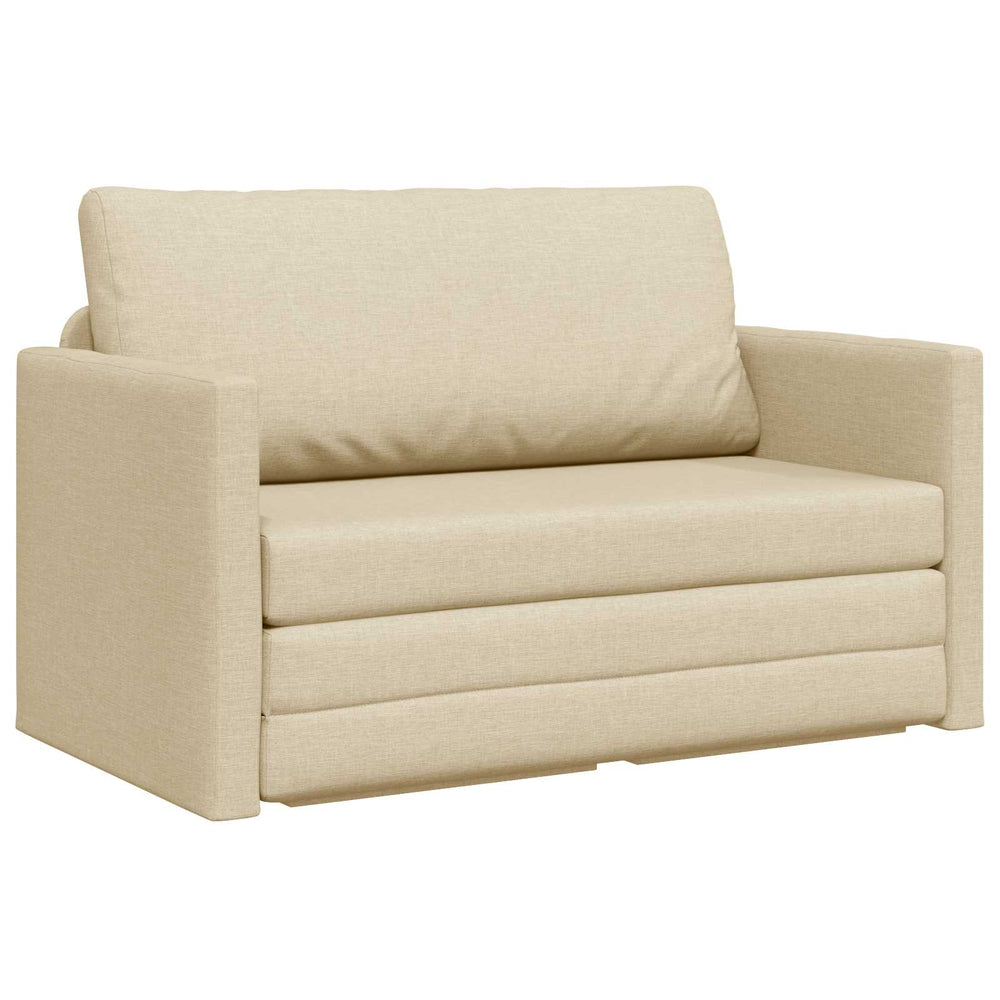 Schlafsofa 110cm Creme Stoff