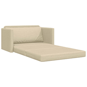 Schlafsofa 110cm Creme Stoff