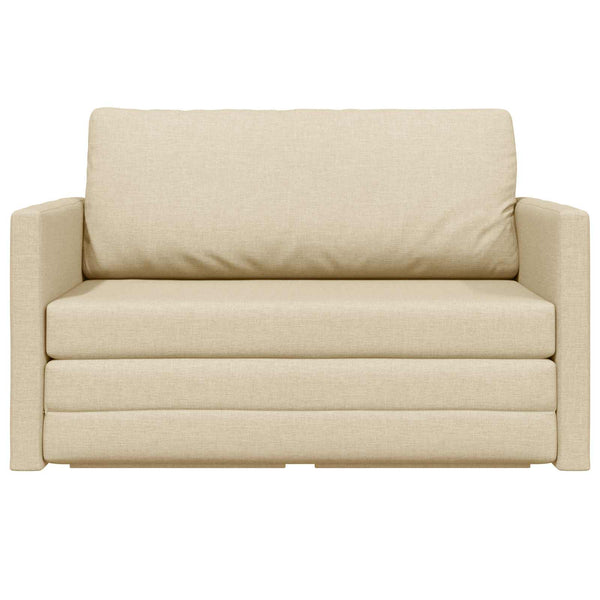 Schlafsofa 110cm Creme Stoff