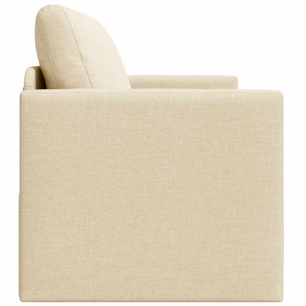 Schlafsofa 110cm Creme Stoff