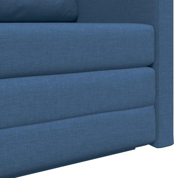 Schlafsofa 110cm Blau Stoff
