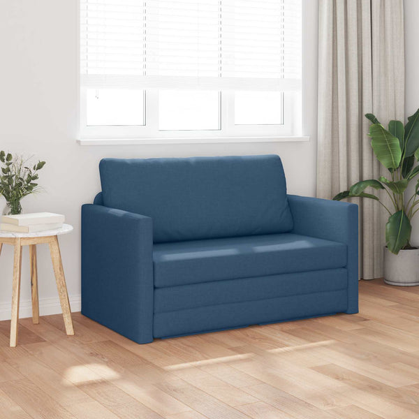 Schlafsofa 110cm Blau Stoff