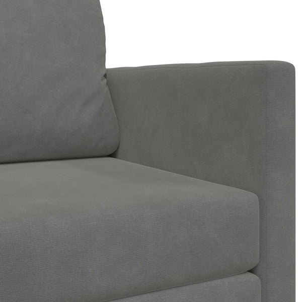 vidaXL Canapé-lit gris foncé 124 x 71 x 78 cm velours