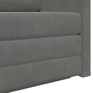 vidaXL Canapé-lit gris foncé 124 x 71 x 78 cm velours