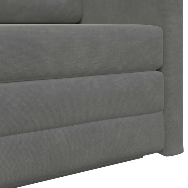 vidaXL Canapé-lit gris foncé 124 x 71 x 78 cm velours