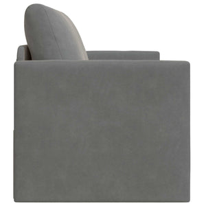 vidaXL Canapé-lit gris foncé 124 x 71 x 78 cm velours