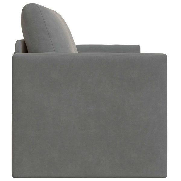 vidaXL Canapé-lit gris foncé 124 x 71 x 78 cm velours