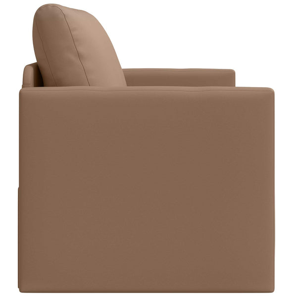 Schlafsofa Cappuccino Kunstleder 124 cm
