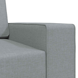 Schlafsofa Hellgrau Stoff 245 cm