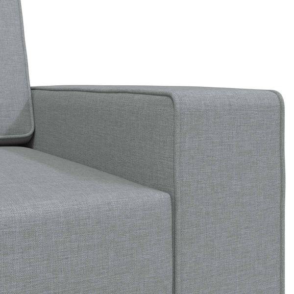 Schlafsofa Hellgrau Stoff 245 cm