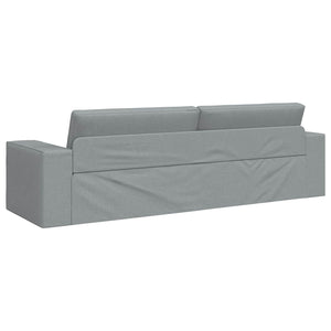 Schlafsofa Hellgrau Stoff 245 cm