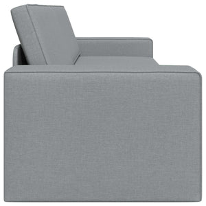 Schlafsofa Hellgrau Stoff 245 cm