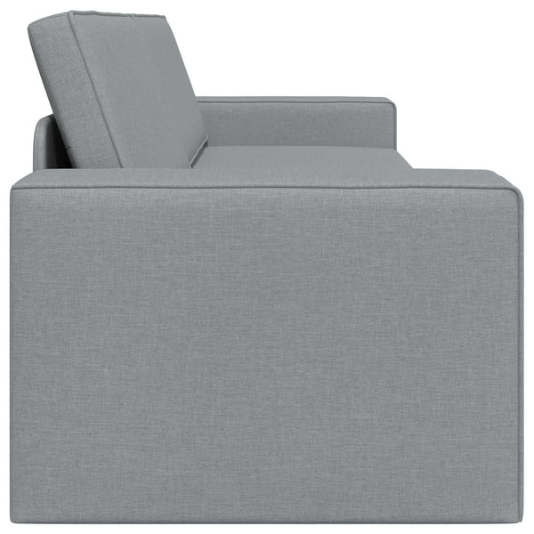 Schlafsofa Hellgrau Stoff 245 cm