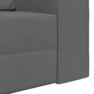 Schlafsofa Dunkelgrau Stoff 245 cm