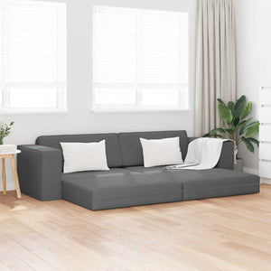 Schlafsofa Dunkelgrau Stoff 245 cm