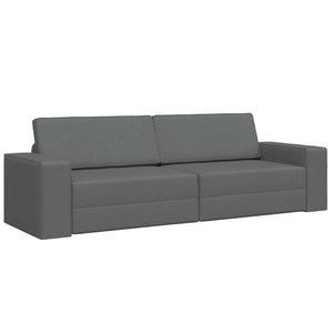 Schlafsofa Dunkelgrau Stoff 245 cm