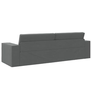Schlafsofa Dunkelgrau Stoff 245 cm