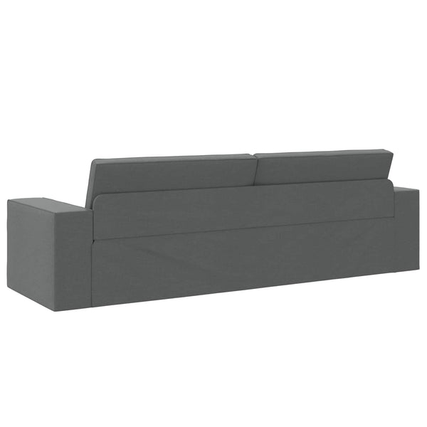 Schlafsofa Dunkelgrau Stoff 245 cm