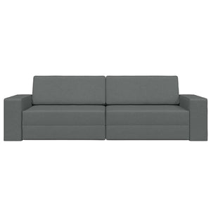 Schlafsofa Dunkelgrau Stoff 245 cm