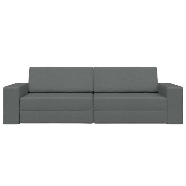 Schlafsofa Dunkelgrau Stoff 245 cm