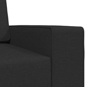 Schlafsofa Schwarz Stoff 245 cm