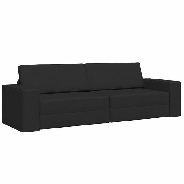 Schlafsofa Schwarz Stoff 245 cm