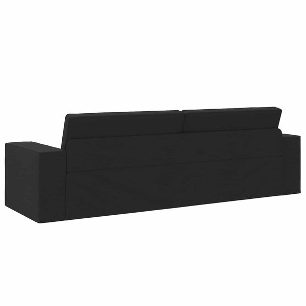 Schlafsofa Schwarz Stoff 245 cm