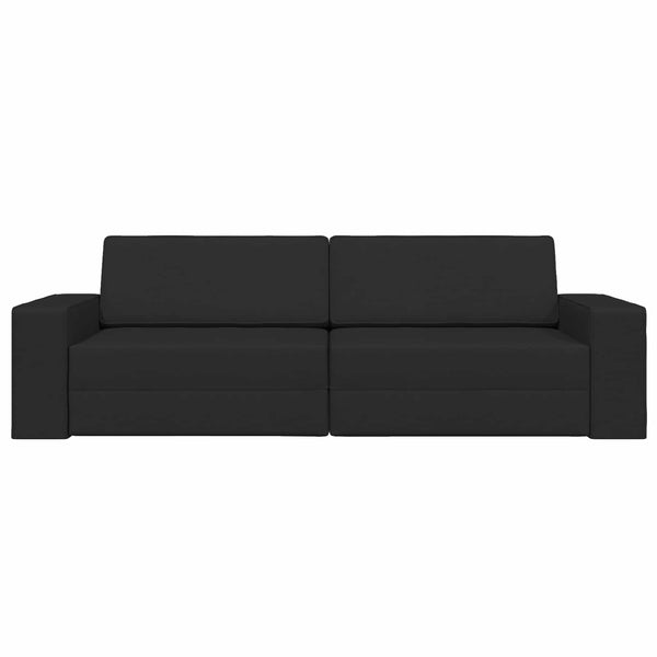 Schlafsofa Schwarz Stoff 245 cm