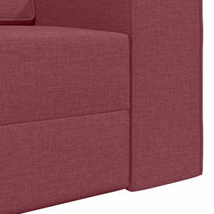 Schlafsofa Weinrot Stoff 245cm