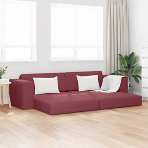 Schlafsofa Weinrot Stoff 245cm