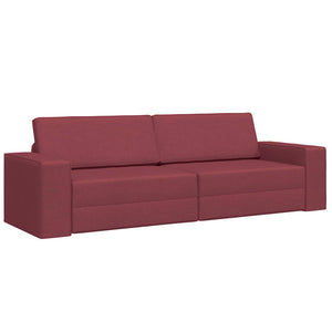 Schlafsofa Weinrot Stoff 245cm