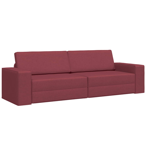 Schlafsofa Weinrot Stoff 245cm
